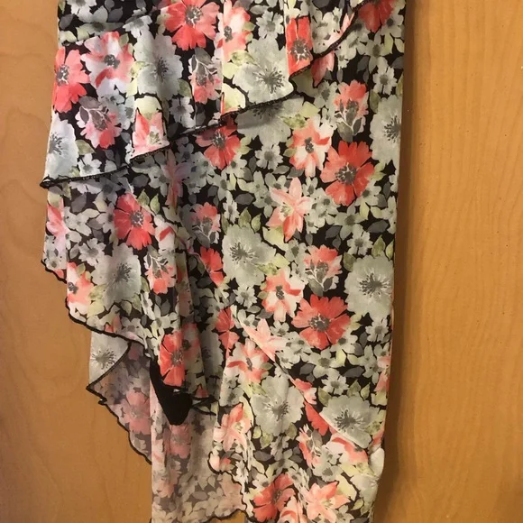 NWT Juniors No Comment Crista Asymmetrical Mesh Midi-Slip Dress size medium - Picture 8 of 11